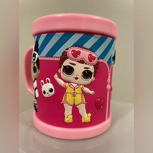 L.O.L. Surprise! The Snuggle is Real Pink and Blue 3-D mug.